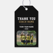 Dank coach teamnaam foto cadeaulabel (Achterkant)