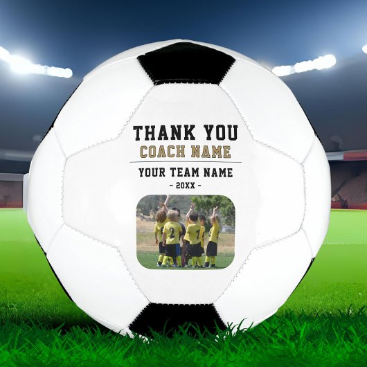 Dank coach Teamnaam Foto Voetbal