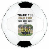Dank coach Teamnaam Foto Voetbal (Voorkant)