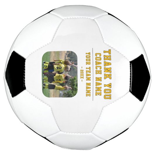 Dank coach Teamnaam Foto Voetbal (Gedraaid)