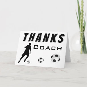 Dank Coach Voetbalspeler Bedankkaart