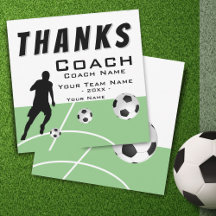 Dank Coach Voetbalspeler Extra Groot