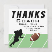 Dank coach voetbalspeler extra groot bedankkaart (Voorkant)