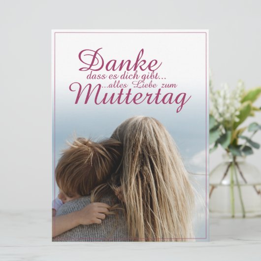 Dank dat je bestaat, Moederdag, Moeder & Kind (Staand voorkant)