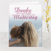 Dank dat je bestaat, Moederdag, Moeder & Kind Kaart (Gele Bloem)
