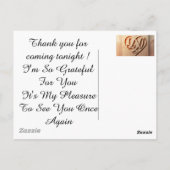 Dank dat je gekomen bent  briefkaart (Achterkant)