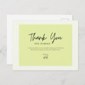 Dank dat je gekomen bent briefkaart (Voorkant / Achterkant)