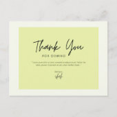 Dank dat je gekomen bent briefkaart (Voorkant)