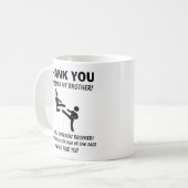 Dank dat je mijn broer bent  koffiemok (Voorkant links)