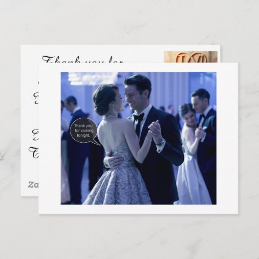 Dank dat u gekomen bent  briefkaart (Voorkant / Achterkant)