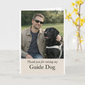 Dank dat u mijn geleidehond hebt opgevoed kaart (Gele Bloem)