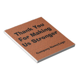 Dank dat u ons sterker maakt Medewerker Notitieblok