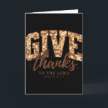 Dank de Heer Bijbelvers Christelijk Dan Kaart<br><div class="desc">Dank de Heer Bijbelvers Christelijke Dankdag</div>