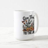 Dank de Heer Cactus Woestijn  Koffiemok (Voorkant rechts)