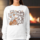"Dank de Heer" Dames Sweatshirt