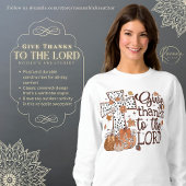 "Dank de Heer" Dames Sweatshirt