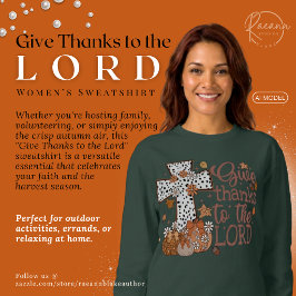 "Dank de Heer" Dames Sweatshirt