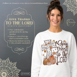 "Dank de Heer" Dames Sweatshirt