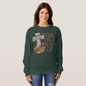 "Dank de Heer" Dames Sweatshirt (Voorkant volledig)