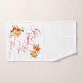 Dank de Heer herfst aquarel bloem Handdoek (Handdoek)