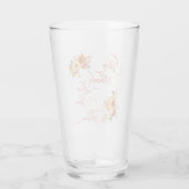 Dank de Heer herfst waterverf bloem Glas (Achterkant)