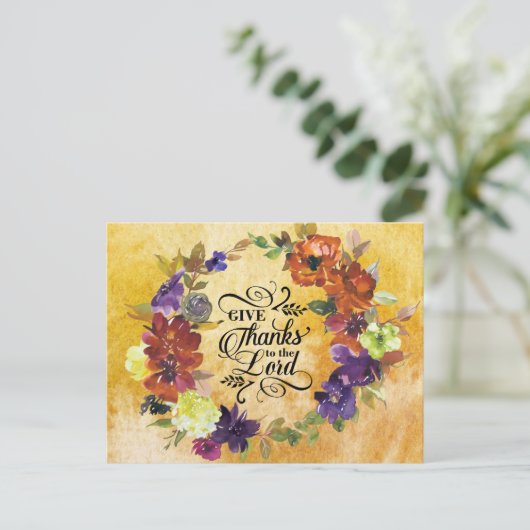 Dank de Heer, Thanksgiving Briefkaart (Staand voorkant)