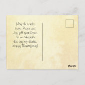 Dank de Heer, Thanksgiving Briefkaart (Achterkant)