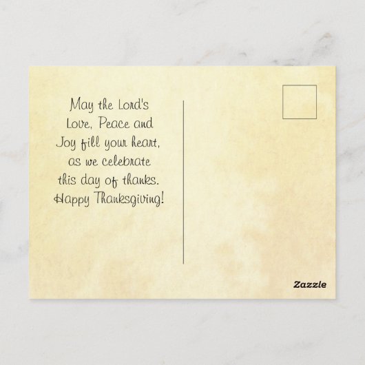 Dank de Heer, Thanksgiving Briefkaart (Achterkant)
