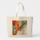 DANK DE HERE |Kerstgeschenk van dankbaarheid Grote Tote Bag (Achterkant)