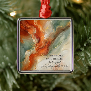 DANK DE HERE Kerstgeschenk van dankbaarheid Metalen Ornament