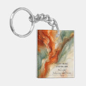 DANK DE HERE |Kerstgeschenk van dankbaarheid Sleutelhanger (Voorkant Links)
