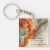 DANK DE HERE |Kerstgeschenk van dankbaarheid Sleutelhanger (Voorkant)
