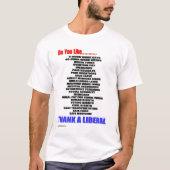 Dank een liberaal t-shirt (Voorkant)