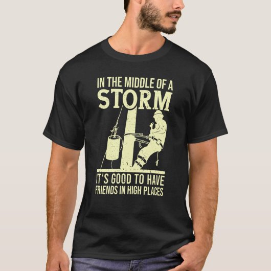 Dank een Lineman Quote Electrical Lineman Electric T-shirt (Voorkant)
