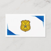 Dank een politieman contactkaartje (Voorkant)