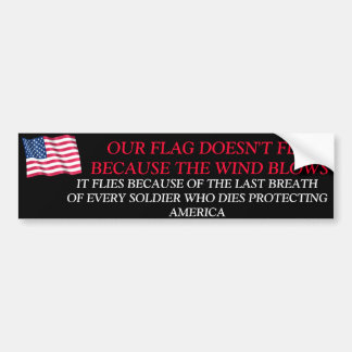 DANK EEN SOLDAAT BUMPERSTICKER