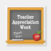 Dank een Teacher Appreciation Week Magneet (Voorkant)