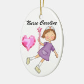 Dank een verpleegster - SRF Keramisch Ornament (Links)