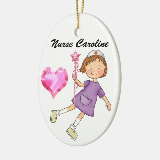 Dank een verpleegster - SRF Keramisch Ornament (Links)