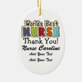 Dank een verpleegster - SRF Keramisch Ornament (Achterkant)