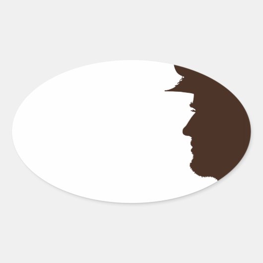 Dank een Veteran Ovale Sticker (Voorkant)