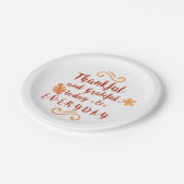 dank en dank aan de Thanksgiving Papieren Bordje (Gekanteld)