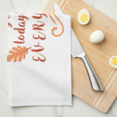 dank en dank aan de Thanksgiving Theedoek (Quarter Fold)