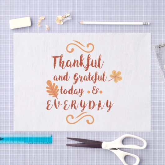 dank en dank aan de Thanksgiving Tissuepapier (Craft)