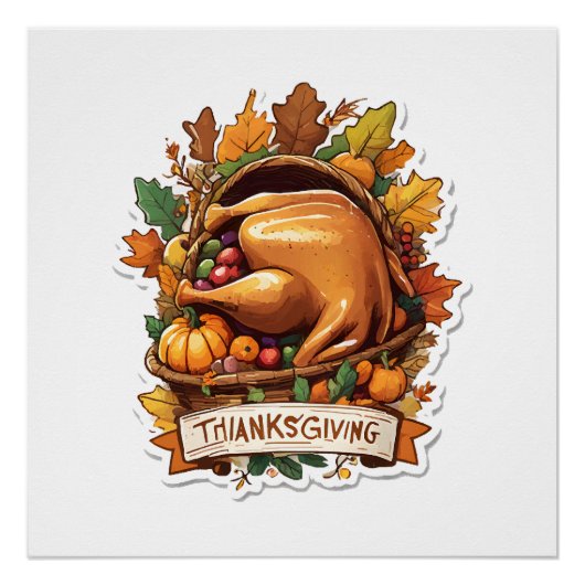 Dank en deel liefde perfect poster (Voorkant)