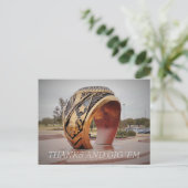 Dank en Gig 'Em Briefkaart (Staand voorkant)