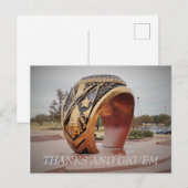 Dank en Gig 'Em Briefkaart (Voorkant / Achterkant)