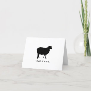 Dank Ewe - Dank u kaart - Schaap
