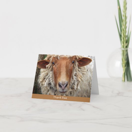 Dank Ewe: Een witte kaart (Voorkant)