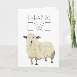 "DANK EWE"-kaart Bedankkaart